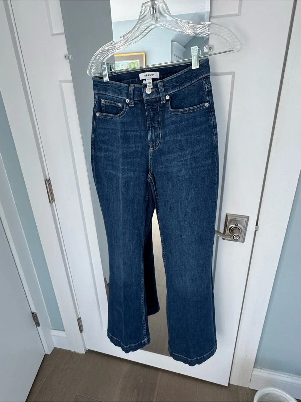 SPANX Mid-Rise Easy Flare leg Denim Jeans